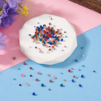 Pointed Back Glass Rhinestone Cabochons RGLA-YS0001-05-1