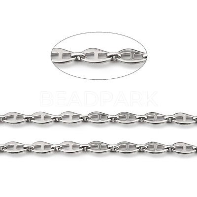 Tarnish Resistant 304 Stainless Steel Link Chains STAS-H111-01P-1