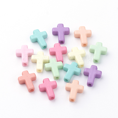 Opaque Acrylic Beads X-SACR-S295-10-1