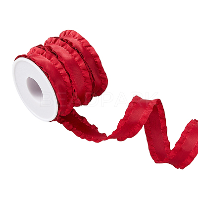10 Yards Polyester Pleated Edged Ribbon for Clothing Decoration DIY-FI0001-13E-1