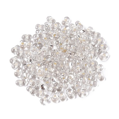 Baking Paint Transparent Glass Seed Beads X-SEED-N006-05A-1