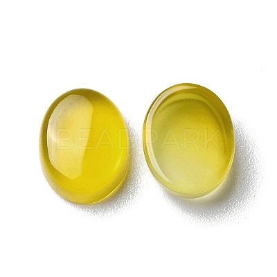 Natural Yellow Agate Cabochons G-A029-03-01-1