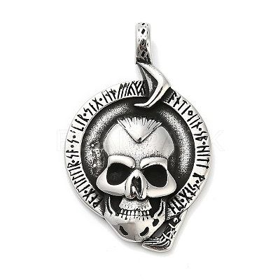 Halloween 316 Surgical Stainless Steel Pendants STAS-A123-01A-AS-1