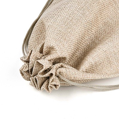 Burlap Packing Pouches Drawstring Bags ABAG-Q050-17x23-01-1