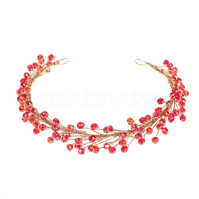 Pearl Crystal Soft Chain Hairband - Bridal Wedding Hair Accessories. ST2093210-1