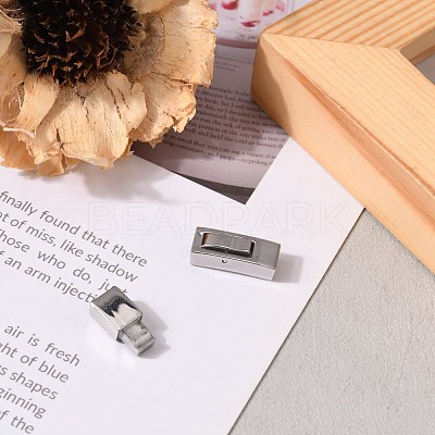 Tarnish Resistant 304 Stainless Steel Bayonet Clasps STAS-F122-34P-1