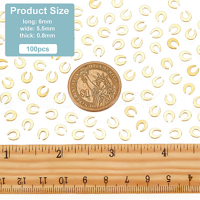 Brass Cabochons KK-OC0001-38B-1