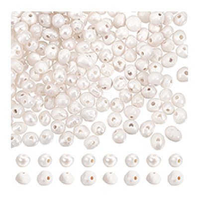 200Pcs 2 Colors Natural Cultured Freshwater Pearl Beads Strands PEAR-PH0001-20-1