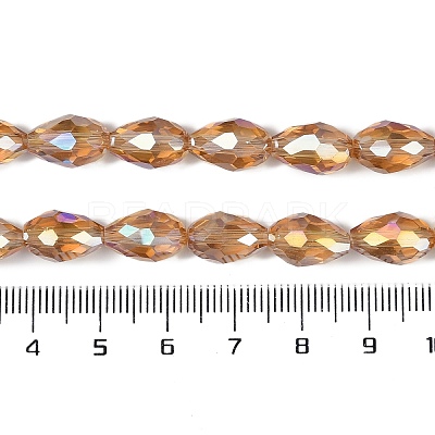 Transparent Electroplate Glass Beads Strands LS-EGLA-N013-T4mm-B21-1