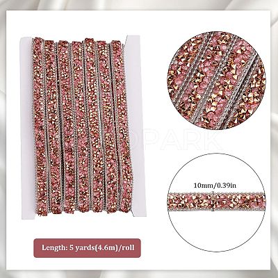 5 Yards Self Adhesive Resin Rhinestone Tape DIY-SP0002-49F-1
