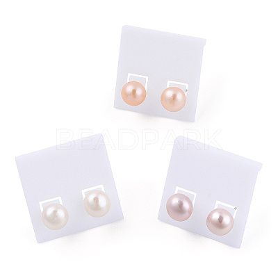 Natural Pearl Stud Earrings PEAR-N020-07C-1