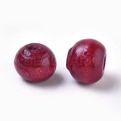 Dyed Natural Wood Beads X-WOOD-Q006-8mm-08-LF-1