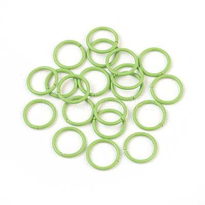 Spray Painted Iron Open Jump Rings IFIN-F149-B06-1