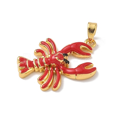 Brass Enamel Pendants LS-KK-Z124-01G-03-1