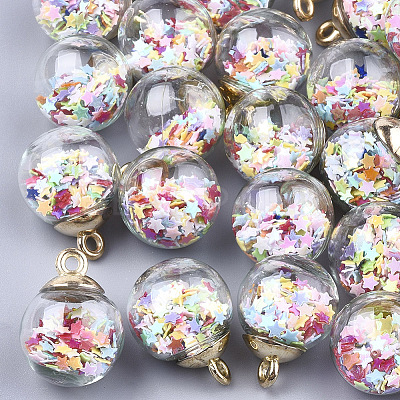 Glass Ball Pendants LS-GLAA-T003-08F-1