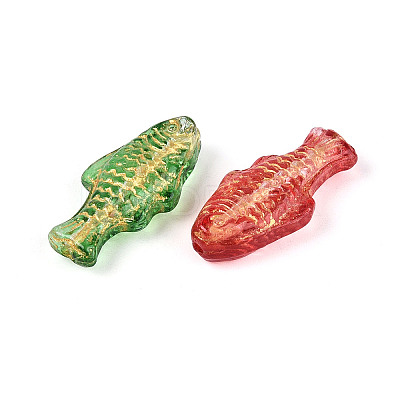 Baking Paint Transparent Glass Beads X-DGLA-N018-22-1