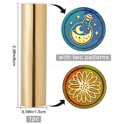 Brass Stamp Head DIY-WH0308-06O-1