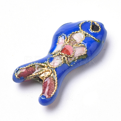 Handmade Cloisonne Beads X-CLB-S006-05-1