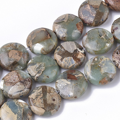 Synthetic Aqua Terra Jasper Beads Strands G-S366-014-01-1