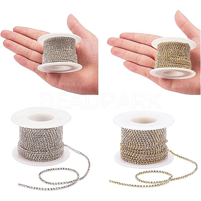 Brass Rhinestone Strass Chains CHC-BC0001-01M-1