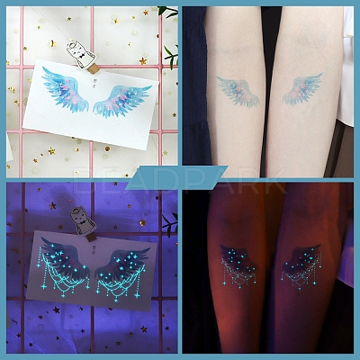 Luminous Body Art Tattoos Stickers LUMI-PW0006-34J-1