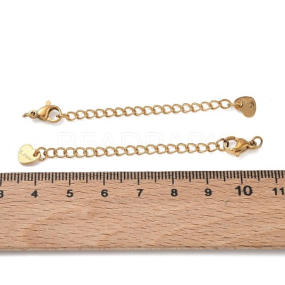 201 Stainless Steel Curb Chain Extender SA-CBA0FDA-01G-08-1