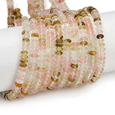 Watermelon Stone Glass Beads Strands G-U026-B02-4mm-1