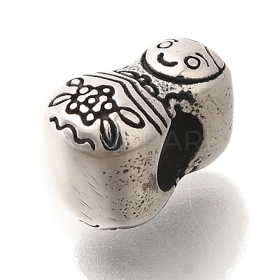 304 Stainless Steel European Beads STAS-G350-05AS-1