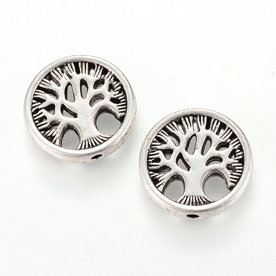 Tibetan Style Alloy Beads X-TIBEB-Q067-26AS-RS-1