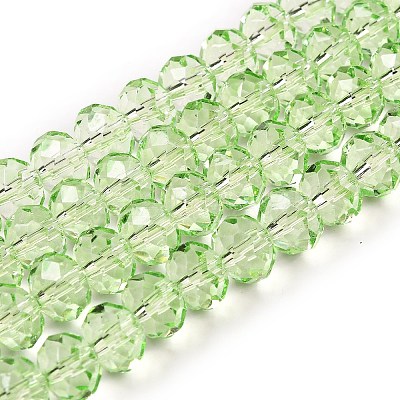 Transparent Baking Paint Glass Beads Strands DGLA-A034-T8mm-D11-1