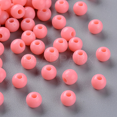Opaque Acrylic Beads X-MACR-S370-C6mm-A04-1