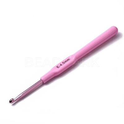 Plastic Handle Alloy Crochet Hooks Needles TOOL-R052-1
