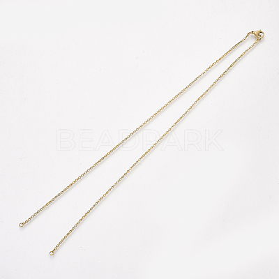 304 Stainless Steel Cable Chain Necklace Making STAS-T040-PJ209-2-46-1