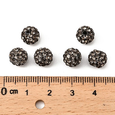 Polymer Clay Rhinestone Beads RB-H284-8MM-215-1