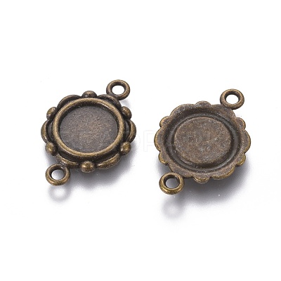 Tibetan Style Link Cabochon Bezel Settings LS-TIBEP-0578-AB-LF-1