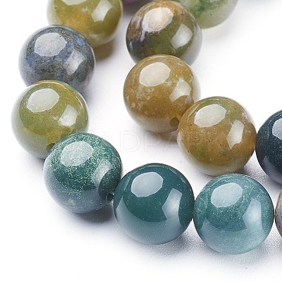 Natural Indian Agate Beads Strands GSR10mmC002-1
