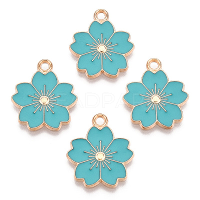 Alloy Enamel Pendants X-ENAM-S121-115G-1