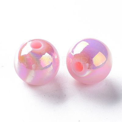 Opaque Acrylic Beads X-MACR-S370-D12mm-A01-1