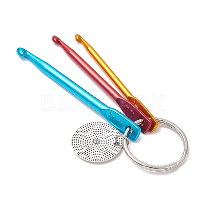 Aluminum Crochet Hooks Keychain KEYC-JKC01013-1