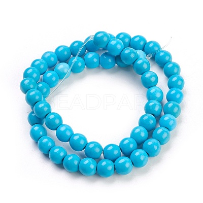 Synthetic Turquoise Beads Strands TURQ-G106-8mm-02F-1