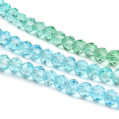 Transparent Painted Glass Beads Strands DGLA-A034-T3mm-A17-1