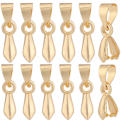 60Pcs 2 Size Brass Ice Pick Pinch Bails KK-BBC0010-09-1