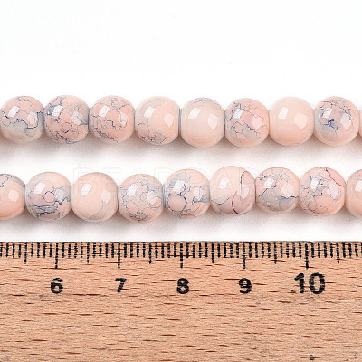 Baking Paint Glass Beads X1-DGLA-N003-8mm-C02-1
