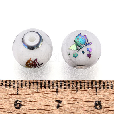 Electroplate Glass Beads X-EGLA-S178-12H-1