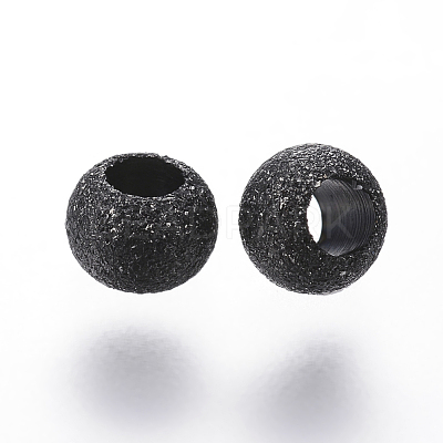 304 Stainless Steel Textured Spacer Beads Ion Plating(IP) X-STAS-P108-04B-1