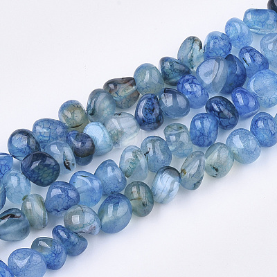 Natural Dragon Veins Agate Beads Strands X-G-S349-28B-1