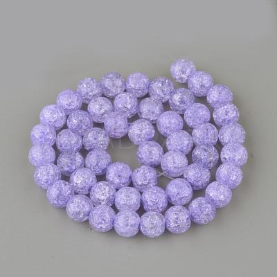 Synthetic Crackle Quartz Beads Strands GLAA-S134-8mm-15-1