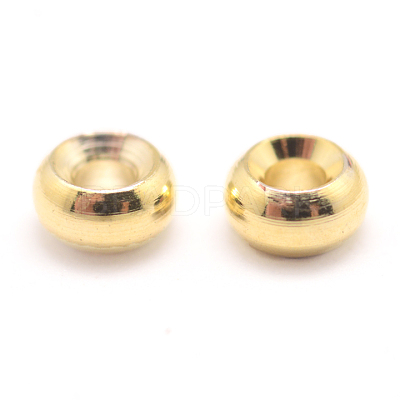 Brass Spacer Beads KK-WH0084-10G-1