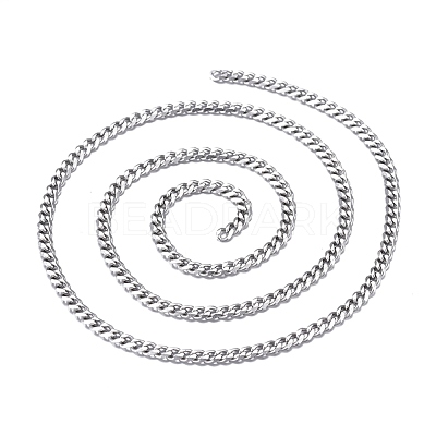 Tarnish Resistant 3.28 Feet 304 Stainless Steel Twisted Chains X-CHS-K010-02P-1