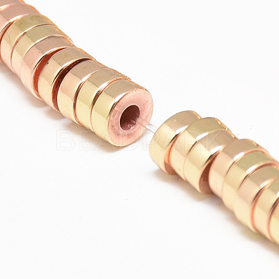 Electroplate Non-magnetic Synthetic Hematite Beads Strands X-G-Q465-37KC-1